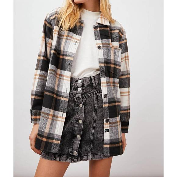 Rails | Jackets & Coats | New Rails Tripp Shirt Jacket In Ivory Black ...